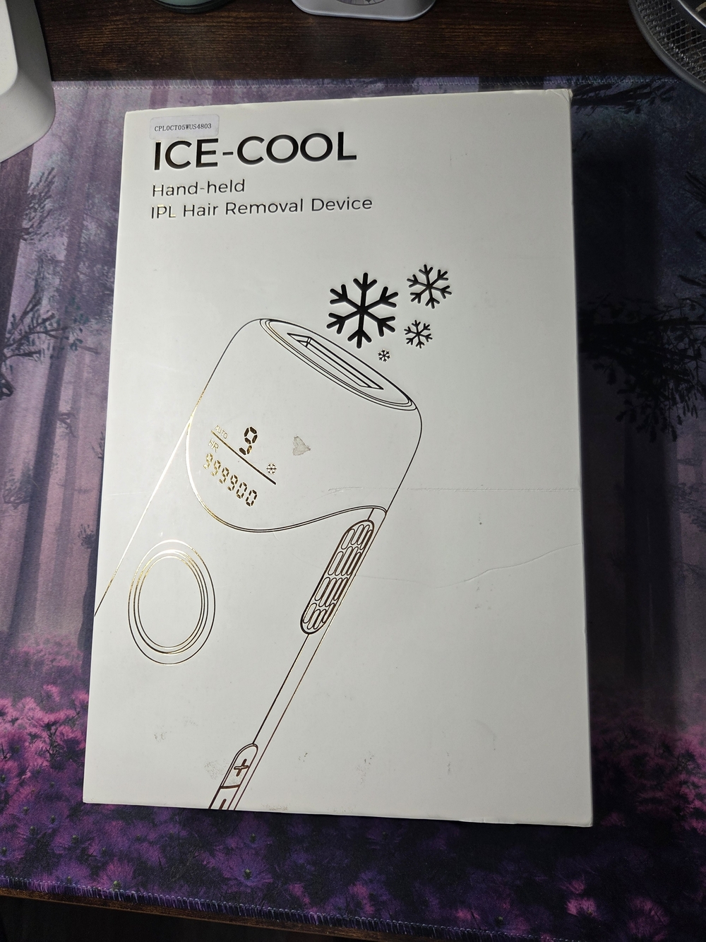 Hand-held IPL Hair Removal Device — White & Rose Gold